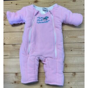 Baby Merlin's Magic Sleepsuit Pink Fleece Infant Wearable Blanket 3-6 Months